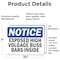 Signmission Exposed High Voltage Buss Bars Inside OSHA Notice Sign, Vinyl Decal, 10in W x 7in L, 2PK OS-2PACK-NS-D-710-L-12283 - alternate 4